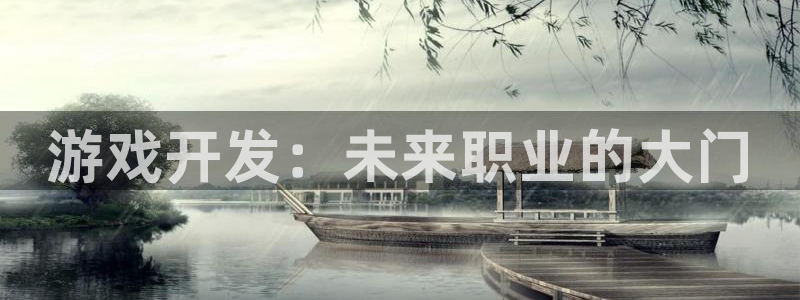 玩庄闲的最科学：游戏开发：未来职业的大门
